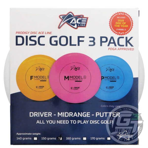 Prodigy Ace Line 3-Disc Beginner Disc Golf Set Hot on Sale