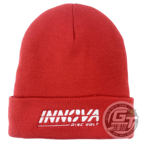 Innova Burst Logo Fleece Lined Knit Cuff Beanie Winter Disc Golf Hat For Cheap - Image 4