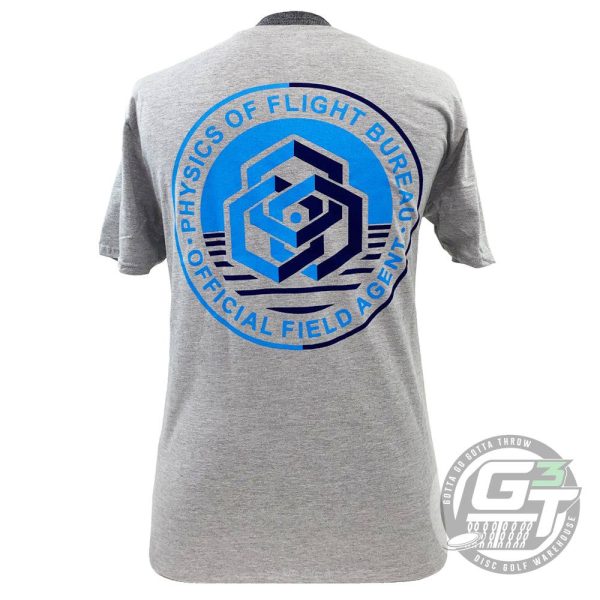 Dynamic Discs Physics of Flight Bureau Field Agent Short Sleeve Disc Golf T-Shirt Cheap