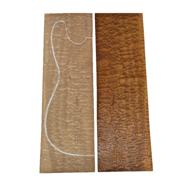 Quilted Curly Sapele Guitar Drop Tops - 21-1 2  x 6-3 4  x 1 4  #15 Hot on Sale - Image 4