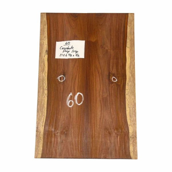 Cocobolo Bookmatched Guitar Drop Top Set - 21  x 6-7 8  x 3 8  #60 For Discount