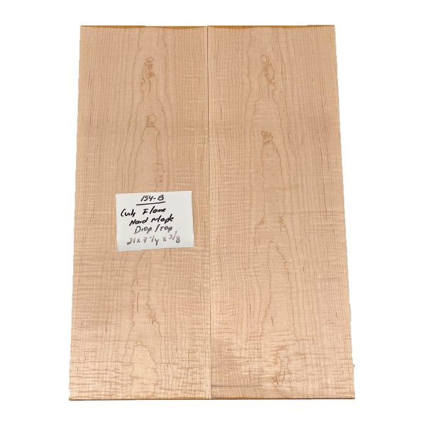 Curly Flame Hard Maple Drop Top 21  x 7-1 4  x 3 8  #154-B Online