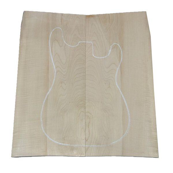 Flame Hard Maple Guitar Carved Top 22  x 10  x 5 8  #912 For Discount - Image 2