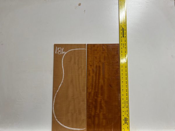 Flame Genuine Mahogany Classical Guitar Back & Side Set #186 For Cheap - Image 3