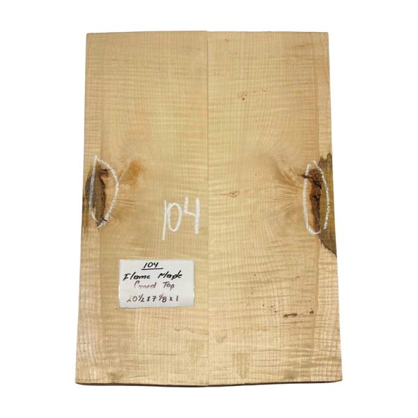 Flame Maple Guitar Carved Top 20-1 2  x 7-1 8  x 1  #104 Cheap