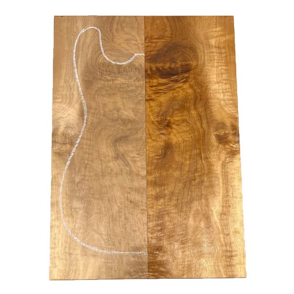 Curly Fiddleback Myrtle Drop Top 21  x 7-3 8  x 1 4  #248-E Discount - Image 4