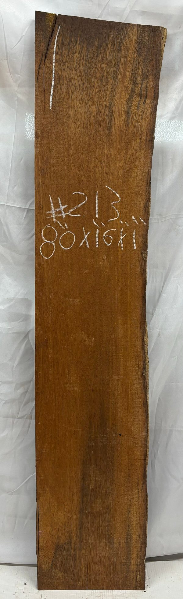 Merbau Lumber Live Edge Slab - 80  x 16  x 1  #213 Cheap