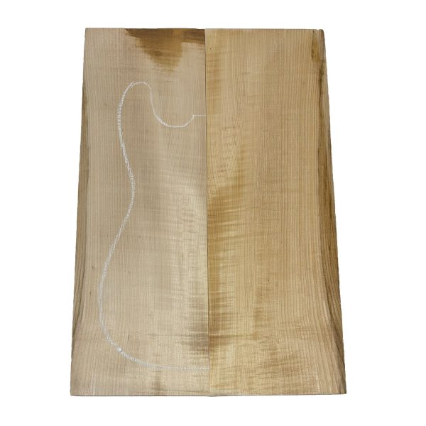 Flame Hard Maple Guitar Carved Top 23-1 2  x 8  x 5 8  #908 For Sale - Image 3