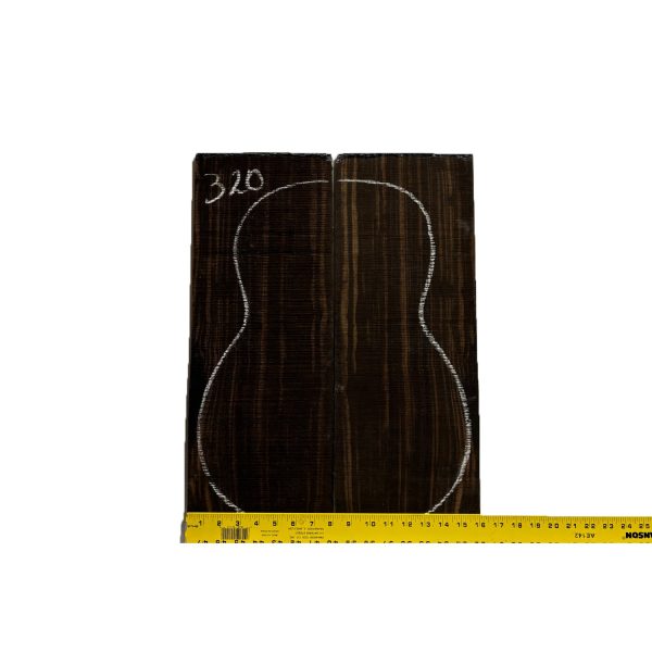 Macassar Ebony Classical Guitar Back & Side Sets #320 Online Hot Sale - Image 2