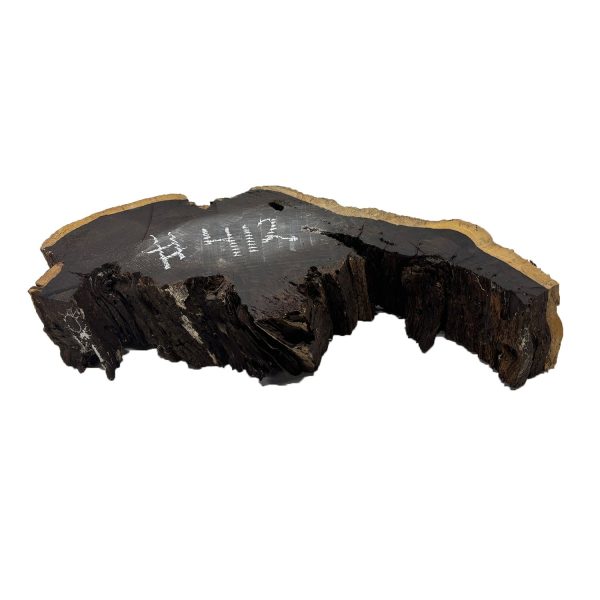 African Blackwood Live Edge Slab Cookies - 12 x 4 x 2-3 8  #412 on Sale - Image 4