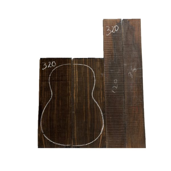 Macassar Ebony Classical Guitar Back & Side Sets #320 Online Hot Sale