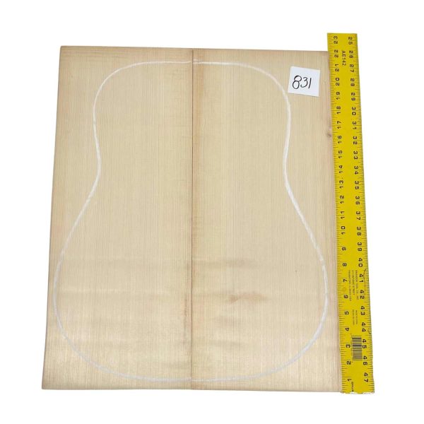 German Spruce Bookmatched Dreadnought Guitar Tops #831 Sale - Image 2