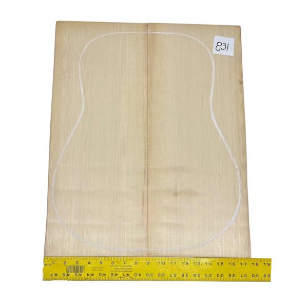 German Spruce Bookmatched Dreadnought Guitar Tops #831 Sale