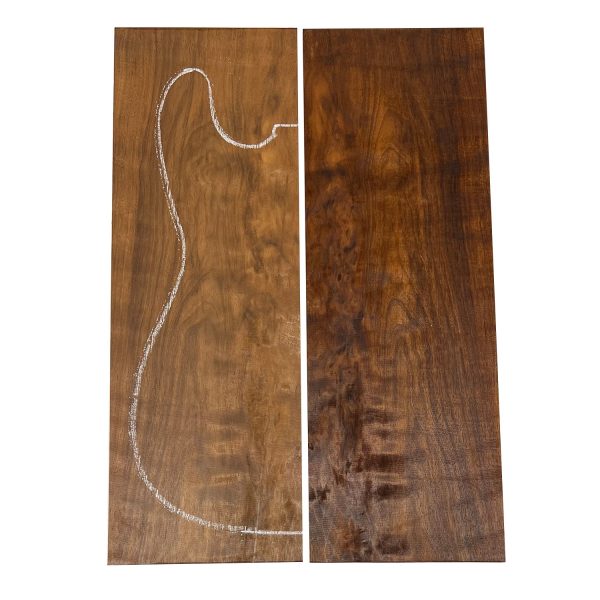 Fiddleback Figured Walnut Drop Top 21  x 7-1 4  x 1 4  #249 - A on Sale - Image 5