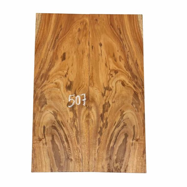 Curly Flame Hawaiian Koa Bookmatched Guitar Drop Tops 21  x 7-1 4  x 1 4  #507 For Discount
