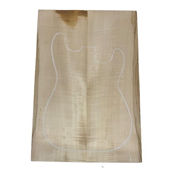 Flame Hard Maple Guitar Carved Top 23-1 2  x 8  x 5 8  #908 For Sale - Image 2