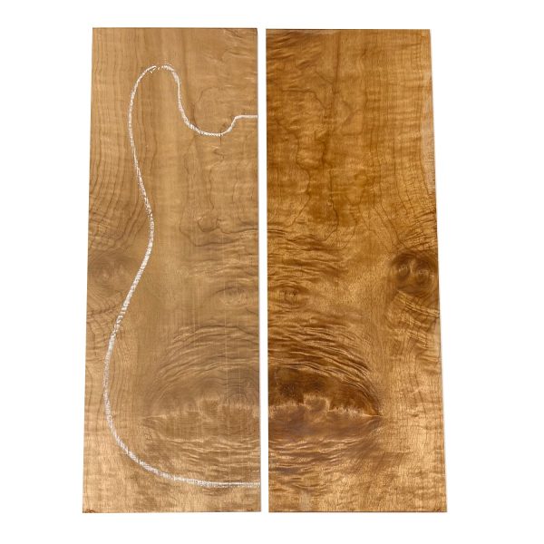 Curly Fiddleback Myrtle Drop Top 21  x 7-3 8  x 1 4  #248-F For Discount - Image 5