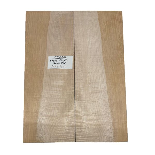 Flame Hard Maple Guitar Carved Top 22  x 8-1 4  x 1  MT #802 Sale
