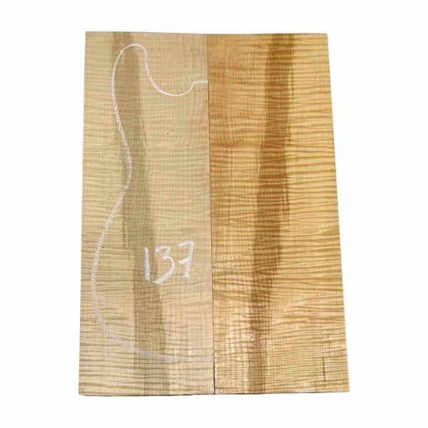 Flame Maple Guitar Carved Top 20-7 8  x 7  x 1  #137 Online Sale - Image 4