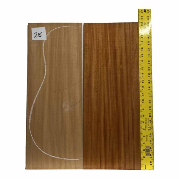 Fijian Mahogany Dreadnought Guitar Back And Side Sets #215 Discount - Image 3