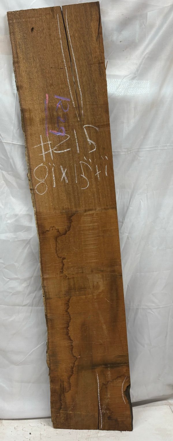 Merbau Lumber Live Edge Slab - 81  x 15  x 1  #215 For Discount - Image 2
