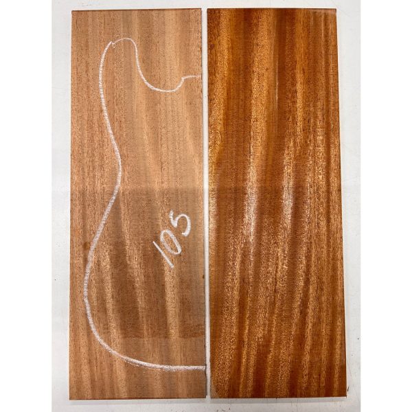 African Mahogany Khaya Bookmatched Guitar Drop Top 21  x 7-1 4  x 1 4  #105 Supply - Image 2