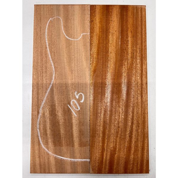 African Mahogany Khaya Bookmatched Guitar Drop Top 21  x 7-1 4  x 1 4  #105 Supply - Image 4