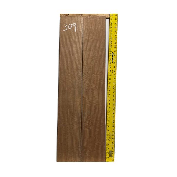 Flame Sapele Dreadnought Guitar Back and Side Set #309 Hot on Sale - Image 5