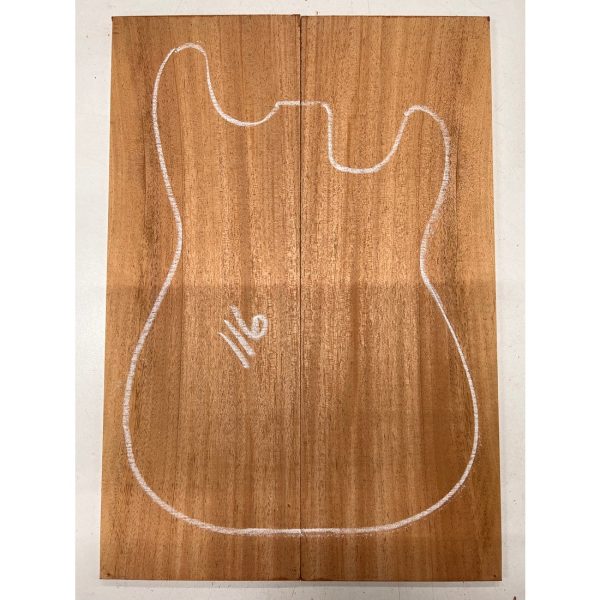 African Mahogany Khaya Bookmatched Guitar Drop Top 21  x 7-1 4  x 1 4  #116 on Sale