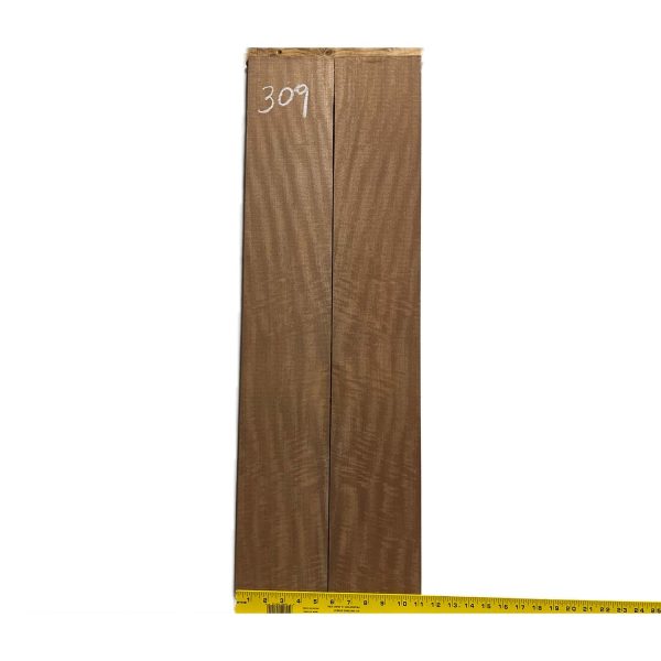 Flame Sapele Dreadnought Guitar Back and Side Set #309 Hot on Sale - Image 4