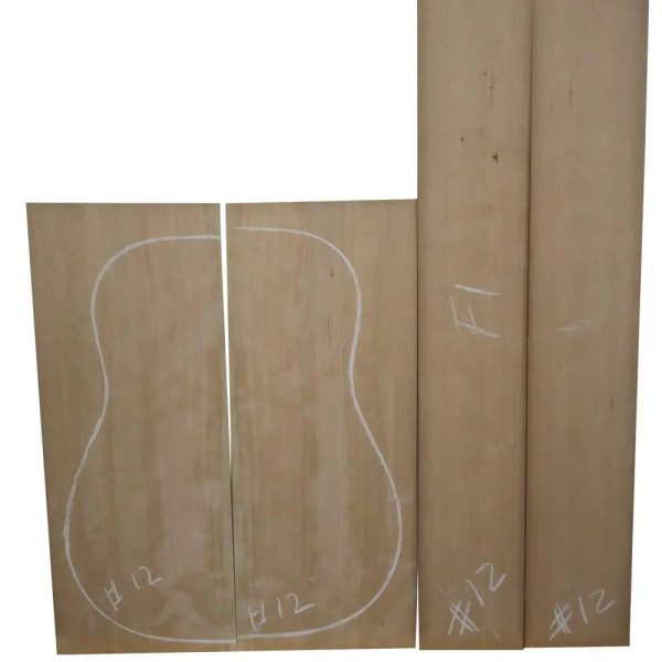 Cherry Classical Dreadnought Guitar Back & Side Sets For Sale - Image 2