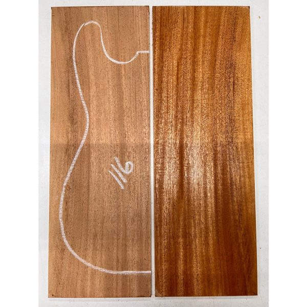 African Mahogany Khaya Bookmatched Guitar Drop Top 21  x 7-1 4  x 1 4  #116 on Sale - Image 2