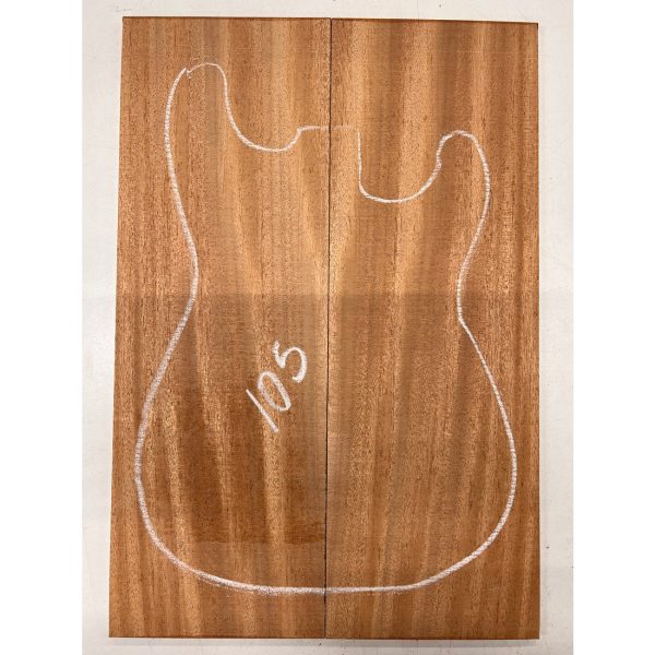 African Mahogany Khaya Bookmatched Guitar Drop Top 21  x 7-1 4  x 1 4  #105 Supply