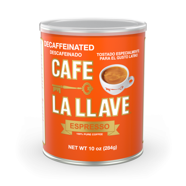 Decaf Cafe La Llave Fine Grind Coffee Can Fashion