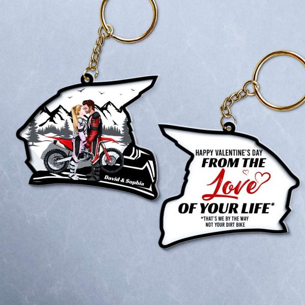 Personalized Motocross Couple Keychain From The Love Of Your Life Cheap - Image 2